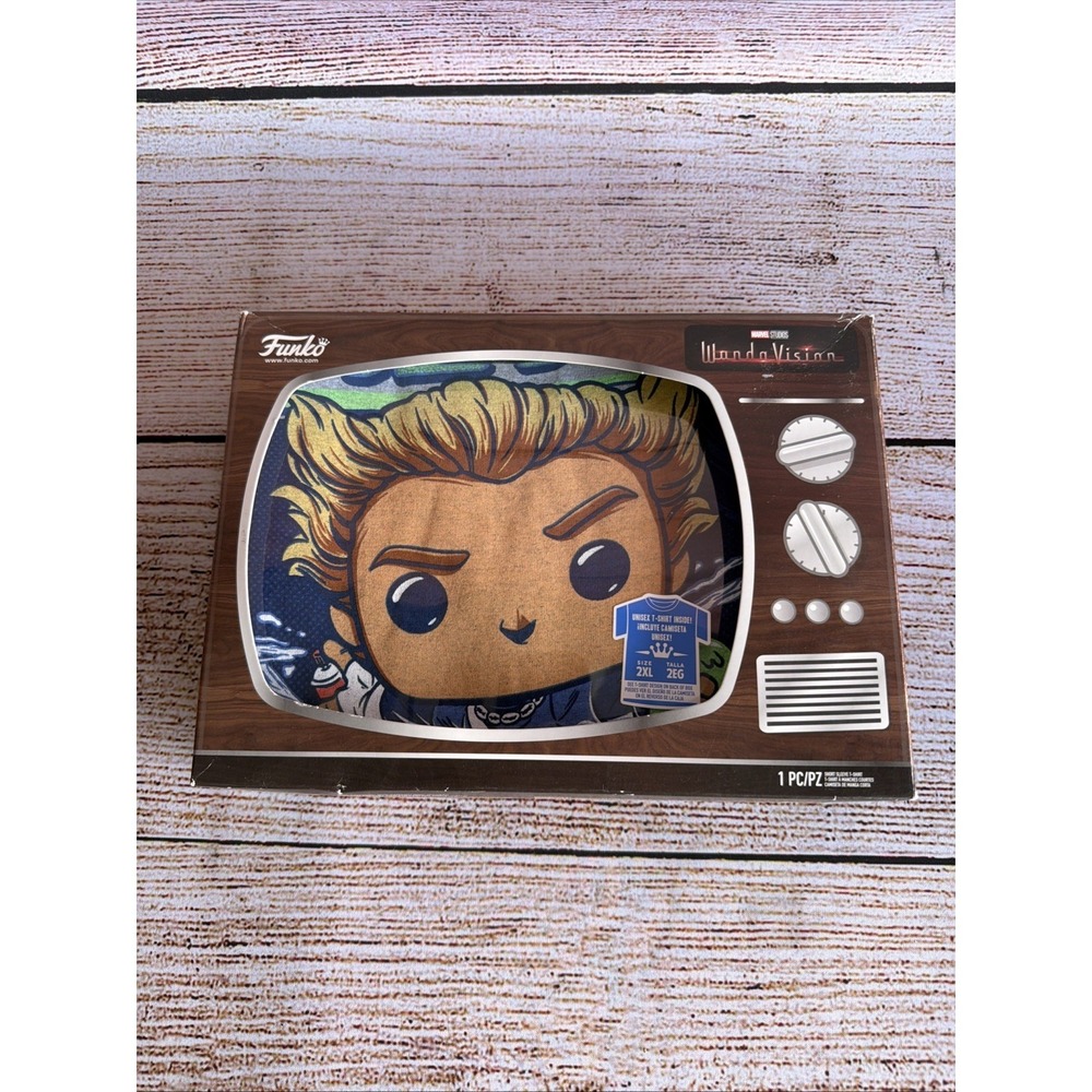 Funko Pop Tees Pietro WandaVision Maximoff T-Shirt 2XL New In Box Marvel